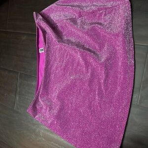 Pink sparkly skirt from pink